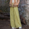 High Quality Cotton Linen Wide Leg Pants Women