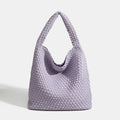 High Quality Hand-woven Bag - Light purple / 30cmx15cmx34cm / CHINA