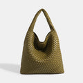 High Quality Hand-woven Bag - Olive green / 30cmx15cmx34cm / CHINA