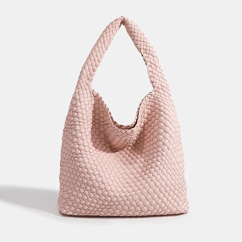 High Quality Hand-woven Bag - Pink / 30cmx15cmx34cm / CHINA