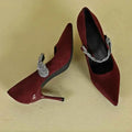 High Quality Pointed Toe Suede Design Women Pumps