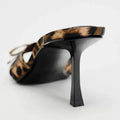 High Quality Women Shoes Bow Knot Leopard Print