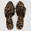 High Quality Women Shoes Bow Knot Leopard Print High Heel