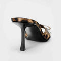 High Quality Women Shoes Bow Knot Leopard Print High Heel