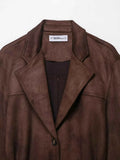 High Street Brown Suede Jacket For Women