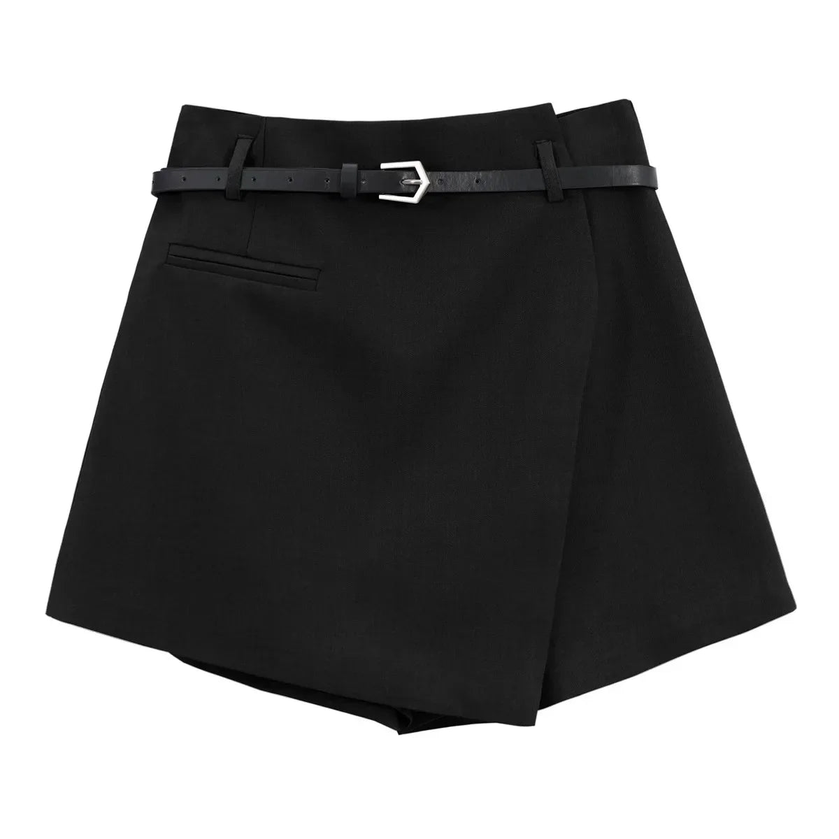 High Waist Suit Pants Skirt - 4XL / Black (without Belt)