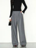 High-waisted Wide-leg Suit Pants Women’s