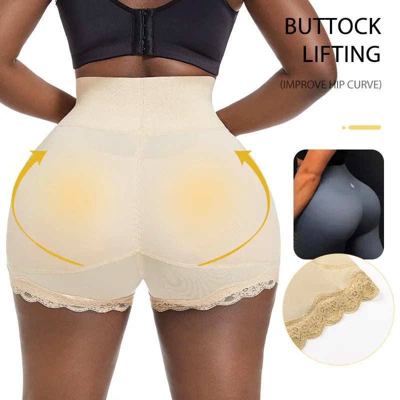 Hip Butt Enhancer Lifter Padded Panties - skin / L