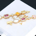 Hip Hop Color Gemstone Jewelry Bracelet Female Accessories - electronic accessories