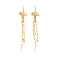 Holiday Beach Starfish Jellyfish Metal Alloy Earrings - electronic accessories
