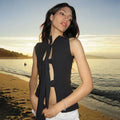 Hollow Bandage Vest Top - Black / M