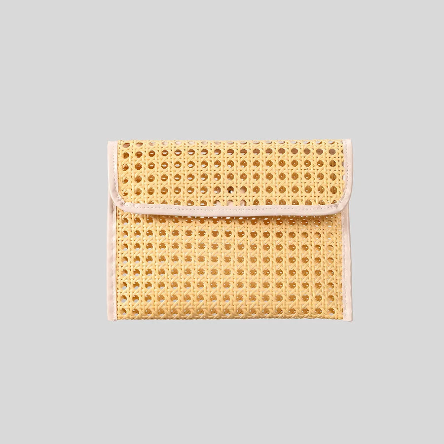 Hollow Clutch Bag for Women - Beige