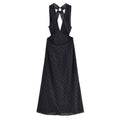 Hollow Embroidery Halter Backless Dress - Other