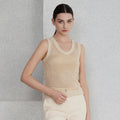 Hollow Linen Knitted Tank Top