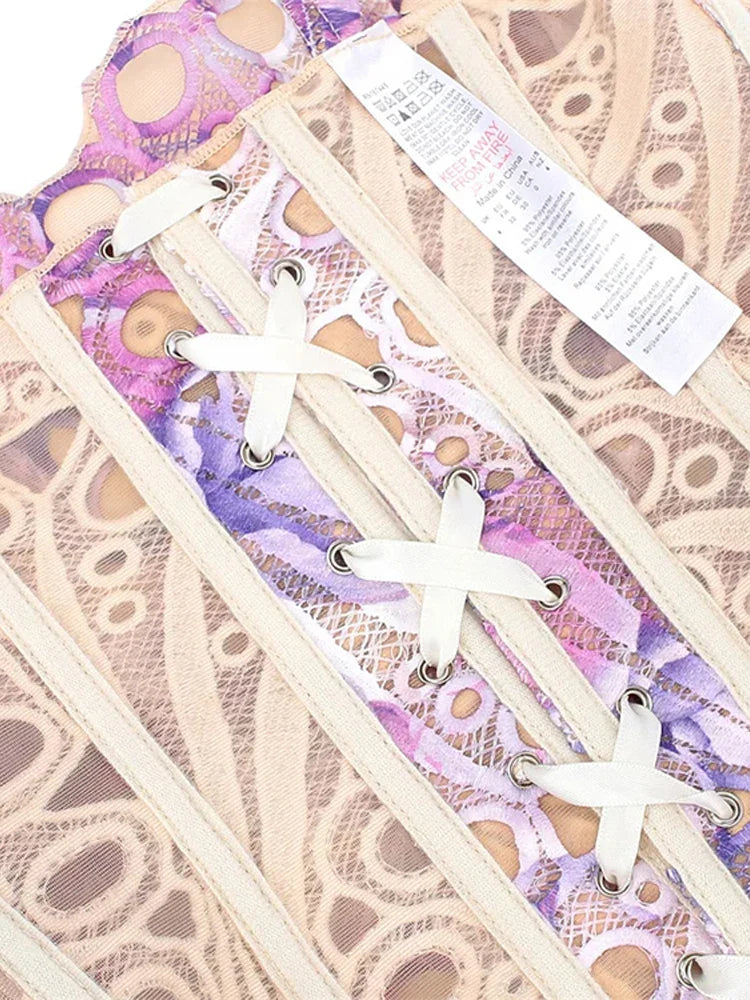 Hollow Out Women Sleeveless Backless Bandage Pleated Top