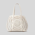 Hollow Small Tote Bag - Beige