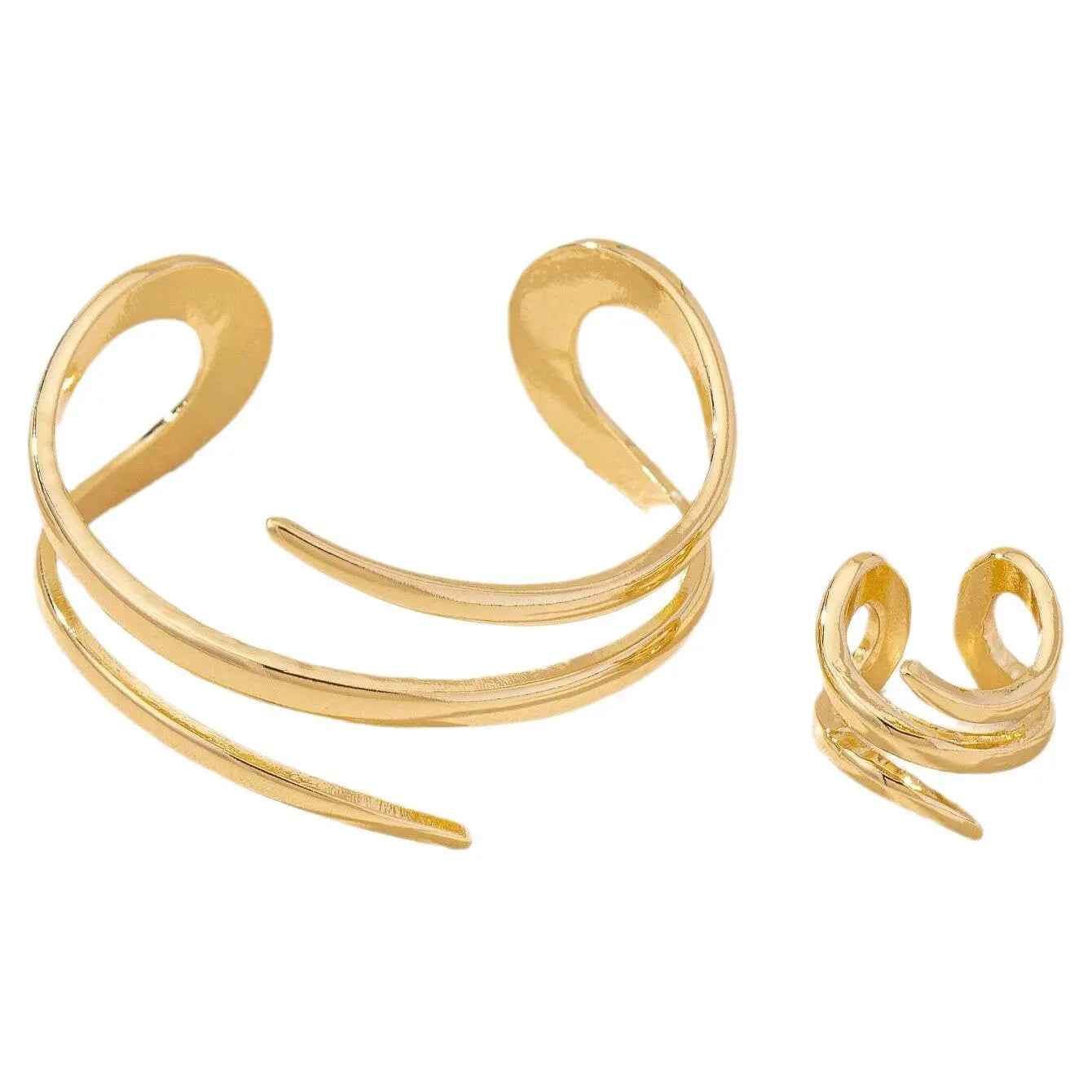 Hollow Water Drops Line Open Ring Fashion Simple - electronic accessories