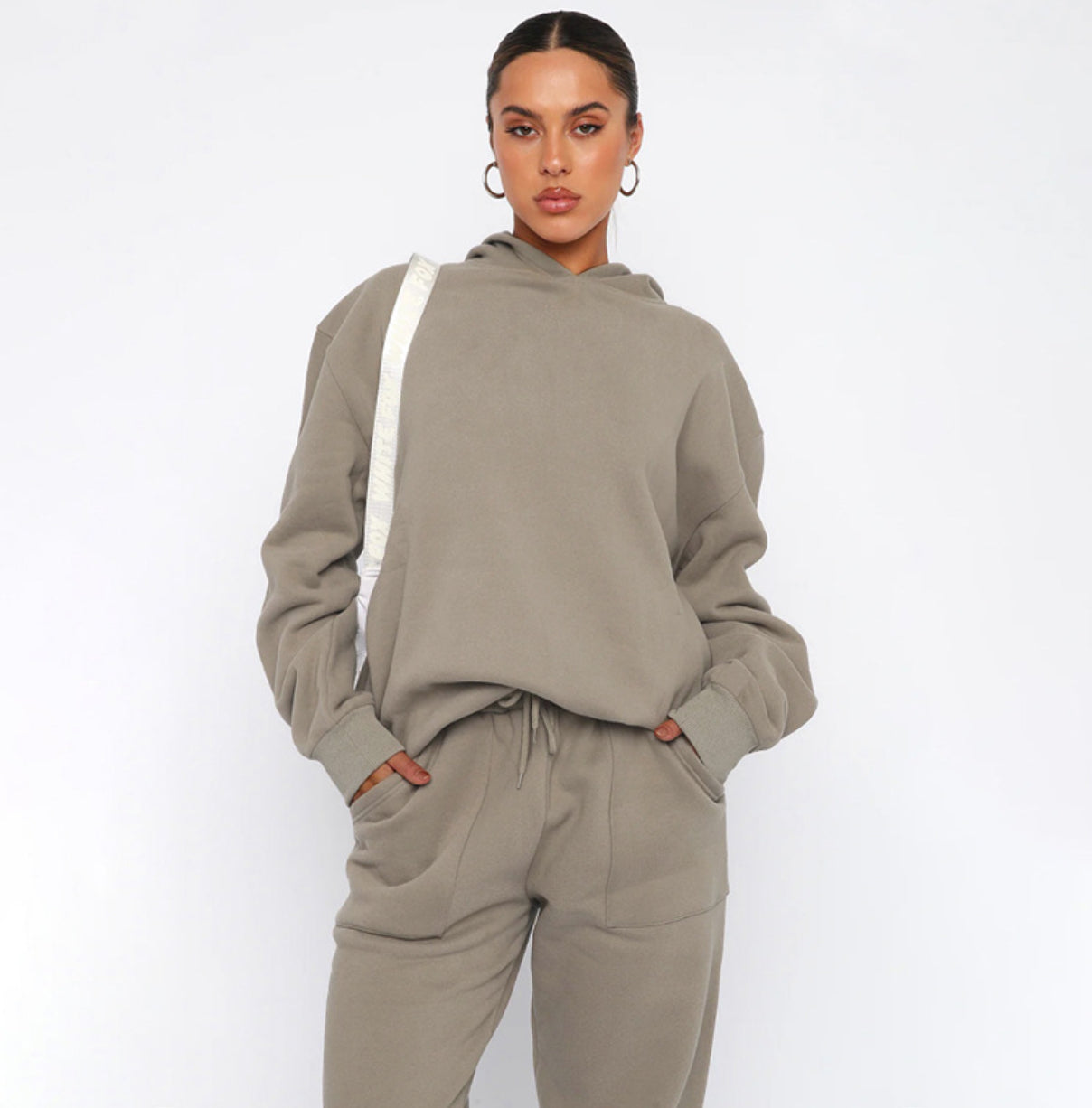 Hooded Long Sleeve Sweater Women’s Clothing Fashion Casual Trousers Suit - Other