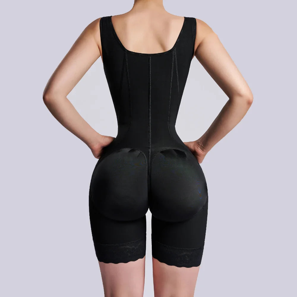 Hourglass Shapewear Mid-leg Adjustable Hook and Eye Bodysuit