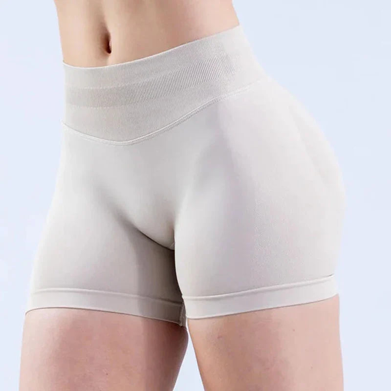 Impact Women Yoga Shorts High Waist - Feather Beige / L