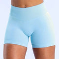 Impact Women Yoga Shorts High Waist - Light Blue / L
