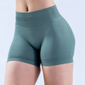 Impact Women Yoga Shorts High Waist - Light Green / XL
