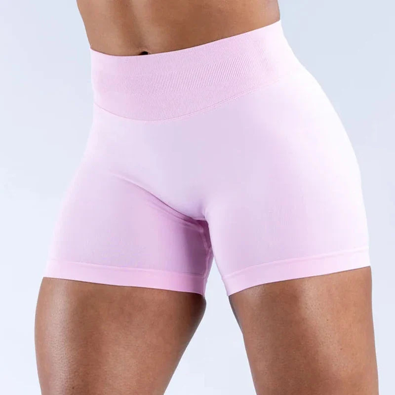 Impact Women Yoga Shorts High Waist - Pink / M