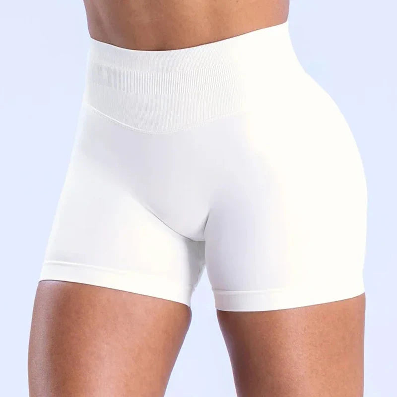 Impact Women Yoga Shorts High Waist - White / XL