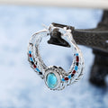 Inlaid Turquoise Eagle Feather Ring - electronic accessories
