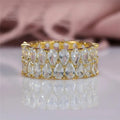 Irregular Gem With High Diamond And Full Ring - electronic accessories