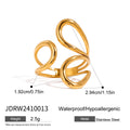 Irregular Line Simple Hollow Ring Personality All-match - JDRW2410013 - electronic accessories