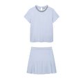 Jewelry Knitted Top Mini Skirt - Other