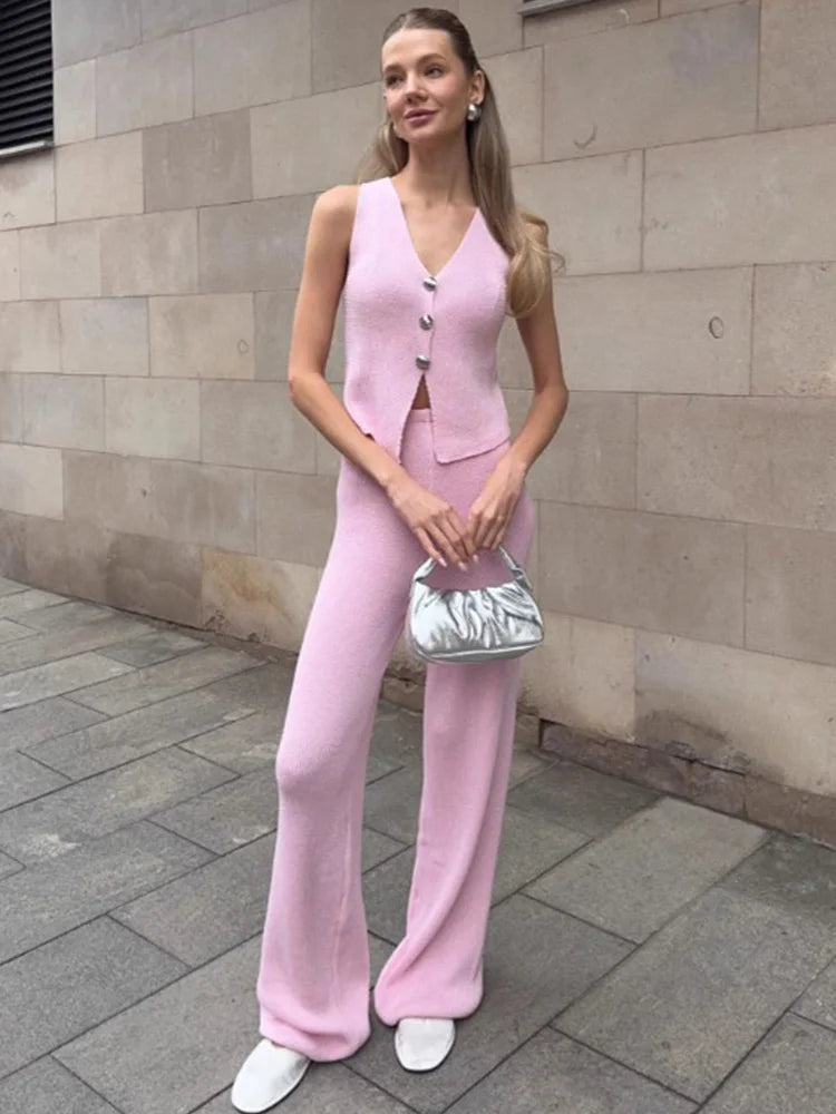 Knit Pant Sets Women