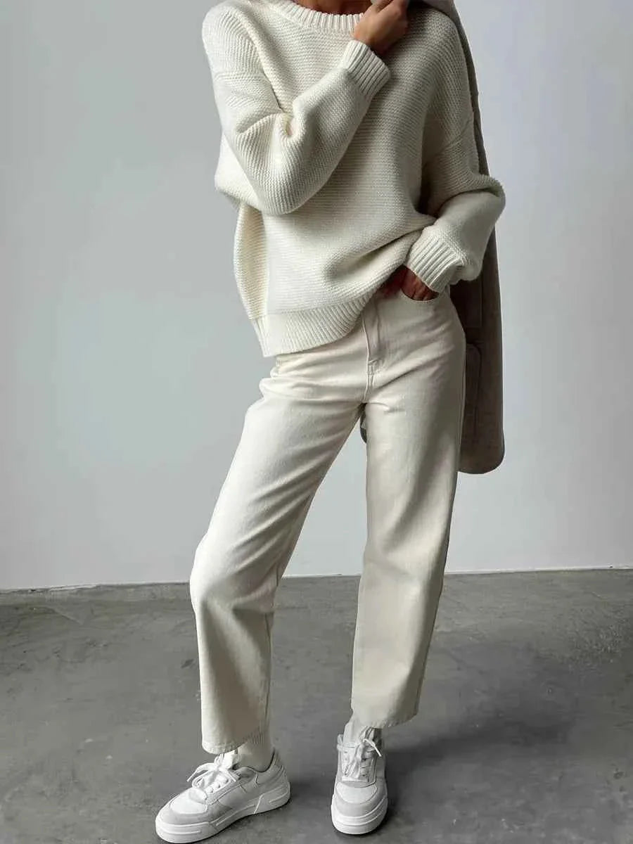 Knitted Round Neck Sweater