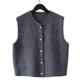 Knitted Vests Women - Dark Grey / M