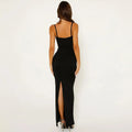 Lace Trim Backless Dress for Women - Other