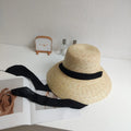 Lamp-shaped High Top Sun Hat - Black strap / M 56-58cm