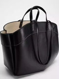 Large Capacity Tote Bag Underarm Pouch Pu Leather Shoulder - size 47 32 16
