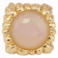 Large Resin Gemstone Open Ring Female Mid-ancient Wide Version Gold - electronic accessories