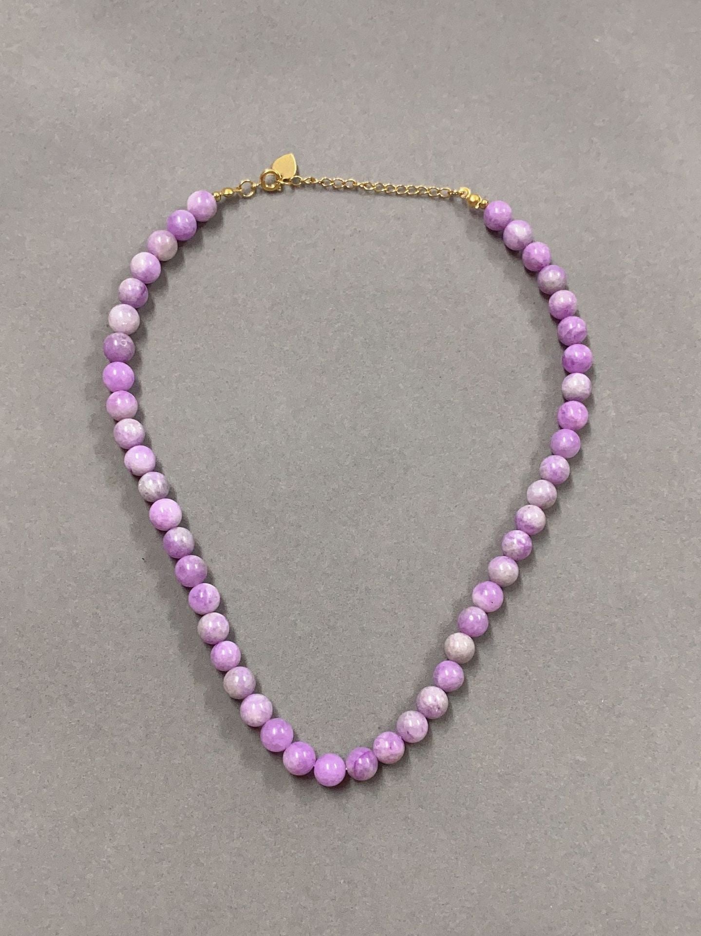 Lavender Purple Ball Clavicle Chain Women - 40or5CM Necklace NB8 / Free Size - electronic accessories