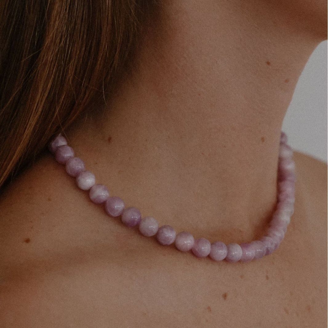 Lavender Purple Ball Clavicle Chain Women - electronic accessories