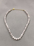 Lavender Purple Ball Clavicle Chain Women - Gray 40or5CM Necklace NB8 / Free Size - electronic accessories