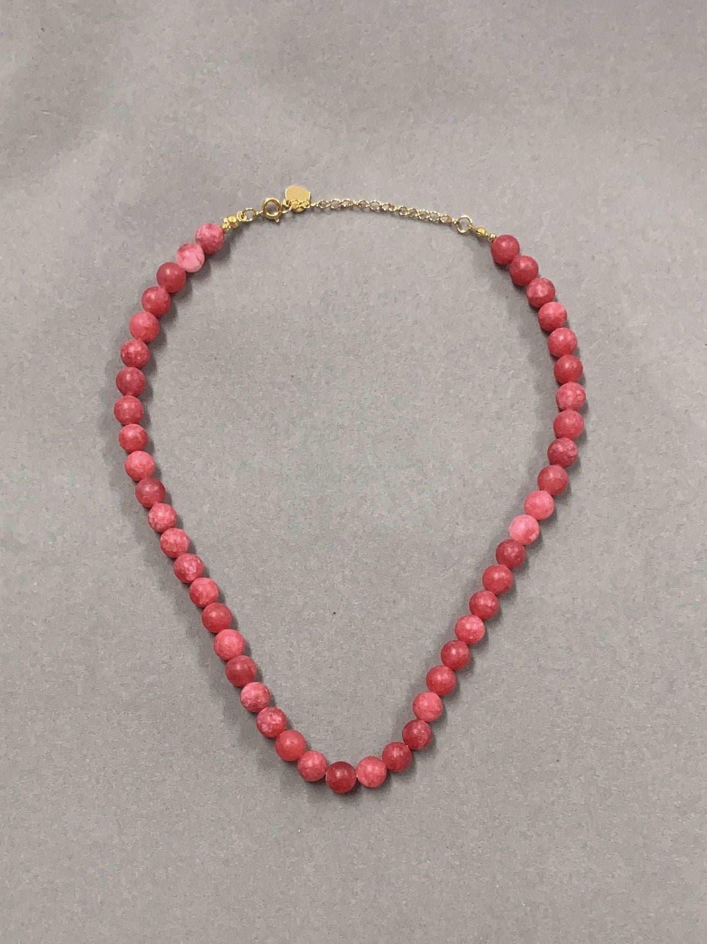 Lavender Purple Ball Clavicle Chain Women - Red 40or5CM Necklace NB8 / Free Size - electronic accessories