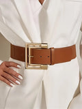 Leather Belt for Women - camel / 85cm