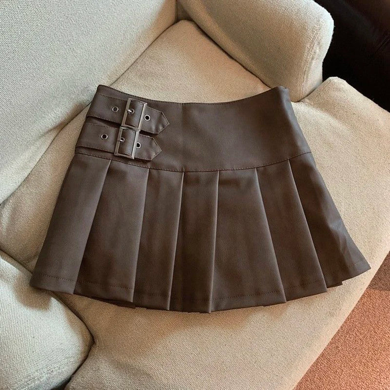Leather Mini Skirts Women - Other