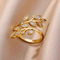 Leaves Open Ring Female - electronic accessories