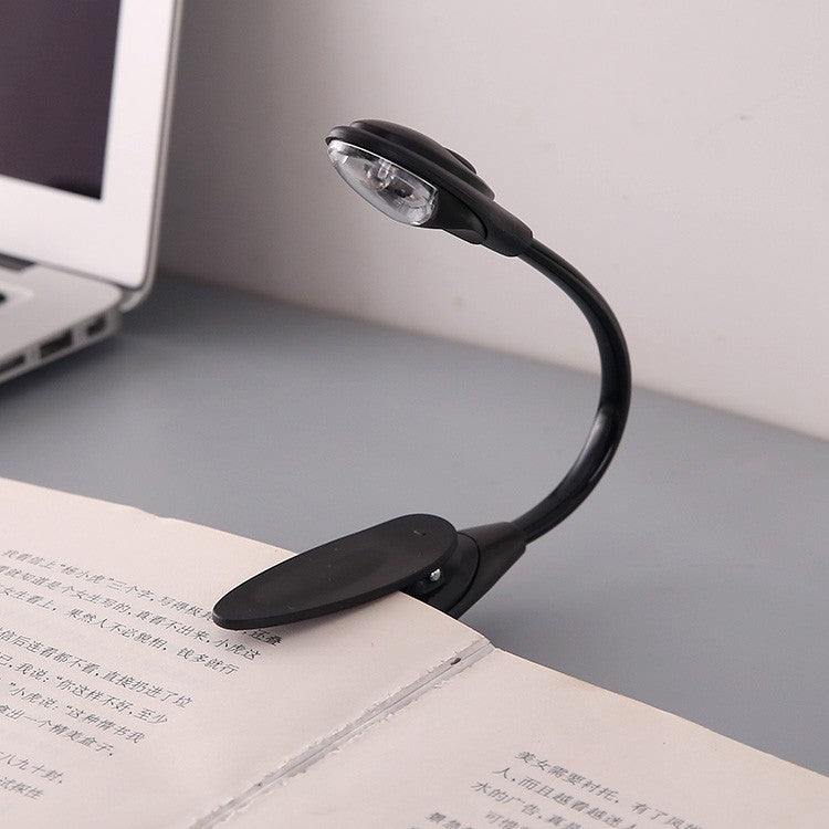 Led Book Light Mini Clip-On - Black 4pcs