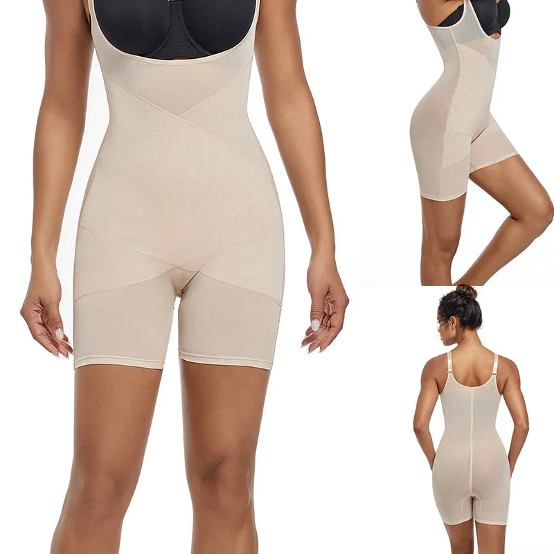 Light Shapewear Bodysuit Body Shaper Women - Beige 803 / XL