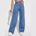 Loose Denim Wide Leg Jeans - Other