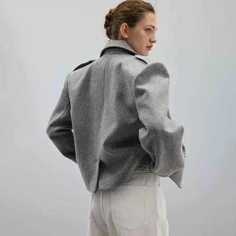 Loose Short Blend fiber Coat For Women